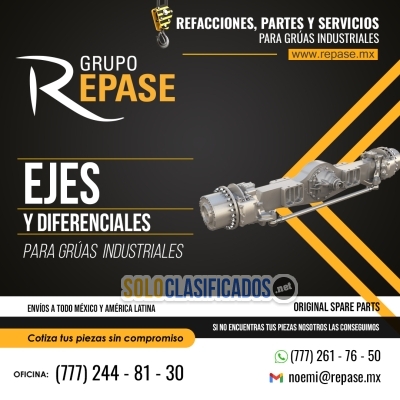 EJES Y DIFERENCIALES PARA GRÚAS INDUSTRIALES INDUSTRIAL CRANES S... 