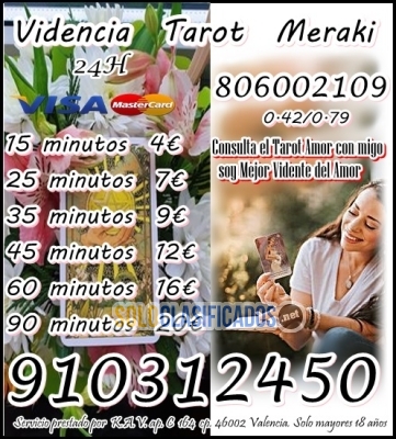 SUPER TAROT VISA 35  minutos 9 €   oferta HOY   CON Tiradas Concr... 