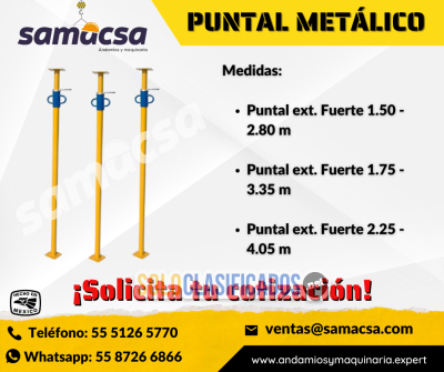 PUNTALES METÁLICOS FUERTES Y SEGUROS AL MEJOR PRECIO...