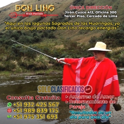 Amarre muy poderoso del Perú con el brujo don lino... 