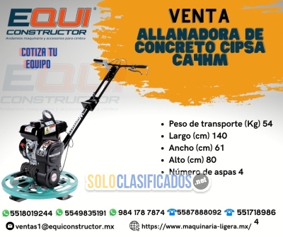 /Venta de allanadora de concreto cipsa/... 