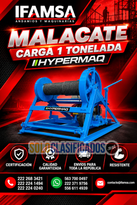 Solo Clasificados - Malacates con motor de gasolina 1 Tonelada - imagen: 1