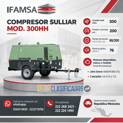 COMPRESOR SULLIAR MOD 300HH...