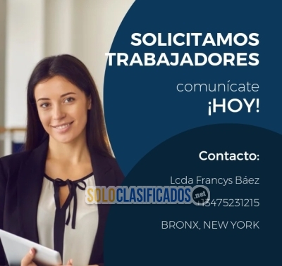 EMPRESA EN BRONX BUSCA PERSONAL                  F... 