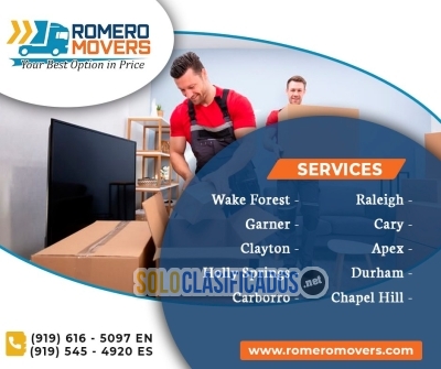 Moving Services with Romero Movers in NC... 
