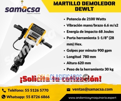 Martillo vibrador dewalt... 