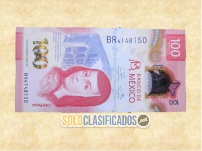 Billete con Serie BR de Sor Juana Inés de la Cruz De colección... 