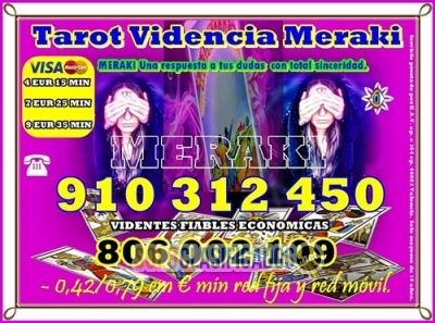 TAROT VISA AL 910312450 PROMOCIÓN 4 EUROS LOS 15 MINUTOS 80600210... 