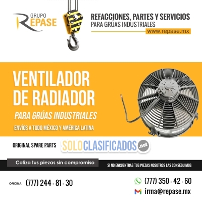 RADIATOR FAN FOR INDUSTRIAL CRANES repasemx... 