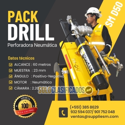 PACKDRILL SM D50 APTO PARA EXPLORACIÓN Y PERFORACIÓN EN MINA... 