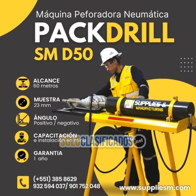 PACKDRILL PERFORADORA SM D50 PARA INTERIOR MINA... 