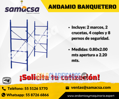 Solo Clasificados - Andamio Banquetero Tubular para Espacios Reducidos - imagen: 1