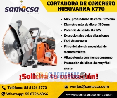 Solo Clasificados - HUSQVARNA K770 – Tu Aliada en Corte de Obra - imagen: 1