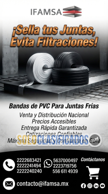 Venta de Banda PVC Para Evitar Filtraciones...
