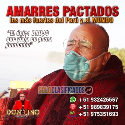 Amarres de amor pactados y poderosos con don lino... 