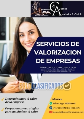 BRINDAMOS SERVICIOS DE VALORIZACIÓN DE EMPRESAS... 