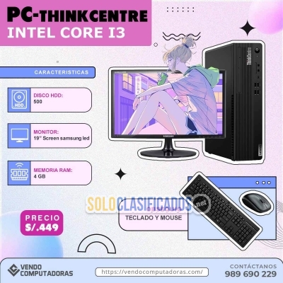 Solo Clasificados - ¡CORRE POR TU PC INTEL CORE I3 ANTES QUE SE ACABEN! - imagen: 4