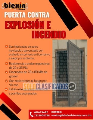Solo Clasificados - PUERTAS DE EXPLOSIÓN E INCENDIO - imagen: 1
