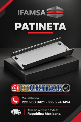 PATINETA PARA APOYO DE SILLETAS ARCO...
