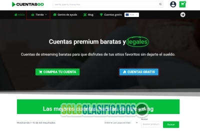 Solo Clasificados - Cuentas Go cuentas streaming baratas en 2025 - imagen: 1