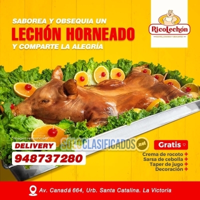 Reserva tu Lechon Horneado con Anticipación... 