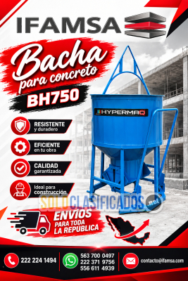Bacha para Concreto Modelo BH750 – Capacidad y Eficiencia Industr...