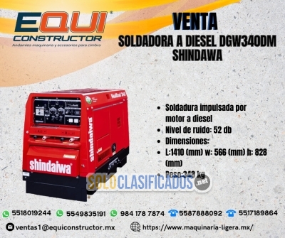 Venta Soldadora a Diesel Shindawa en Morelos... 