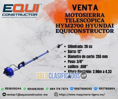 Venta motosierra telescópica hym2700 en Morelos... 