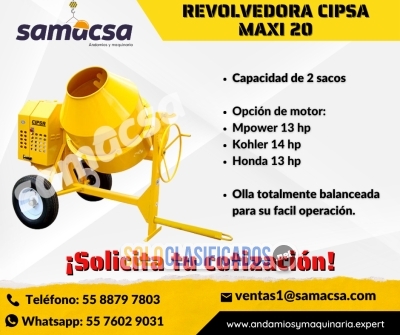 Solo Clasificados - REVOLVEDORA CIPSA MAXI 20 – SAMACSA MAQUINARIA - imagen: 1