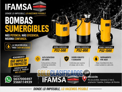 Bombas sumergibles...