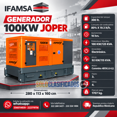 100KW JOPER                     GENERADOR...