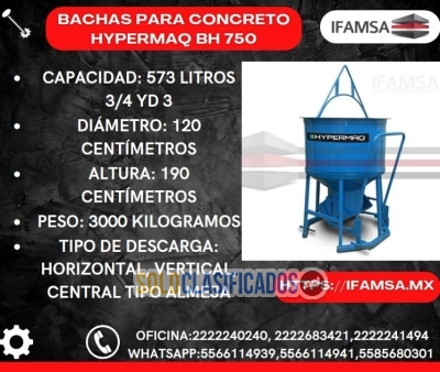 BACHA HYPERMAQ BH750 Modelo BH750  Capacidad en litros 573 litros... 