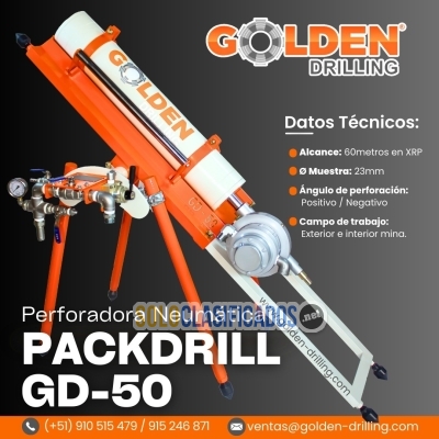 PACKDRILL GD50 SACA NÚCLEOS PERFORACIONES EN DIAMANTINA... 