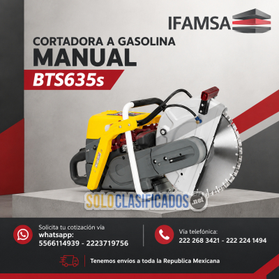 CORTADORA A GASOLINA MANUAL WACKER NEUSON BTS635s...