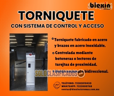 Solo Clasificados - TORNIQUETE CON SISTEMA DE CONTROL Y ACCESO - imagen: 1