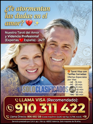 TAROT VISA CERRADA DESDE 4€ / 15 MIN – RESPUESTAS REALES AL 91031...