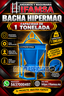 BACHA AZUL HYPERMAQ A LA VENTA IFAMSA... 