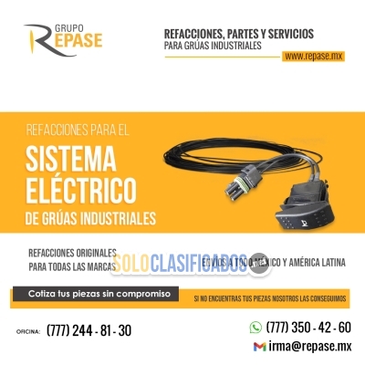 REFACCIONES PARA EL SISTEMA ELÉCTRICO DE GRÚAS INDUSTRIALES REPAS... 