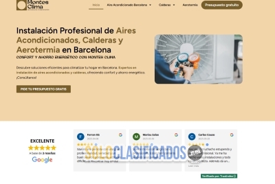 Solo Clasificados - Montes Clima: Instalación de Aires Acondicionados y Calderas - imagen: 1