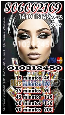 TAROT/MAGIA /VIDENCIA VISA 910312450 806002109 Coste min 042/079 ... 