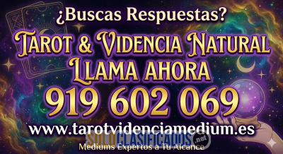Tarot Telefónico Amor Salud y Dinero – Respuestas Claras 91960206...