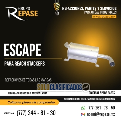 Solo Clasificados - REFACCIONES DE ESCAPE PARA REACH STACKER REPASE MX - imagen: 1