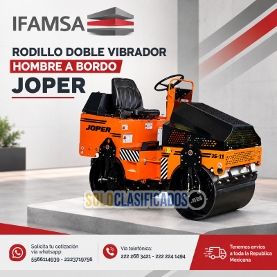 RODILLO DOBLE VIBRADOR HOMBRE A BORDO JOPER...