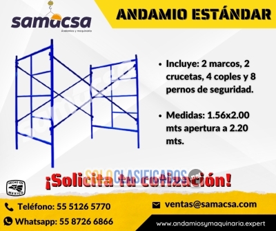 Andamio Medida Estándar (2 Alto x 156 Ancho)... 