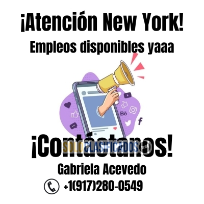 OFERTANDO EMPLEO EN NEW YORK... 