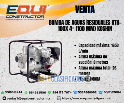 Venta Bomba de Aguas Residuales KTH 100x 4