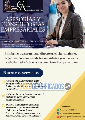 BRINDAMOS ASESORÍAS Y CONSULTORÍAS EMPRESARIALES... 