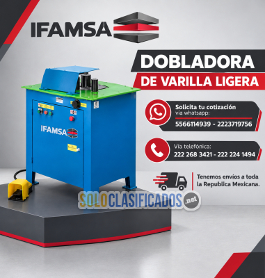 DOBLADORA DE VARILLA LIGERA...