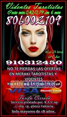 Mejores Videntes 806002109 Tarot Telefónico 910312450  Visa Cerra... 