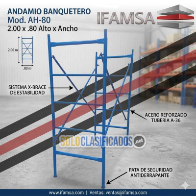 Andamio Banquetero Mod AH80 200 x 80 Alto x Ancho...